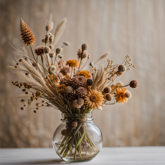 Het creatieve gebruik van droogbloemen in verschillende gelegenheden