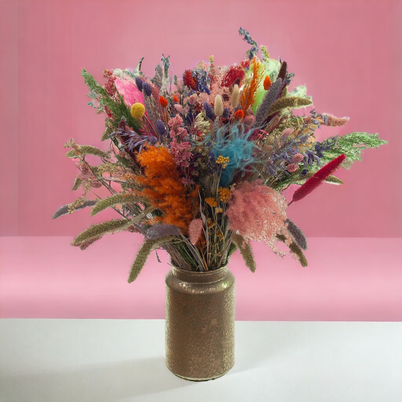 Ambachtelijke droogbloemen biologisch gekweekt. Droogbloemen boeket nijmegen