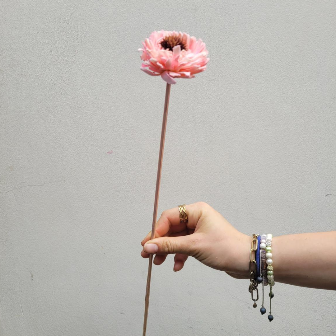 Handegemaakte Bloem - Daisy Pink