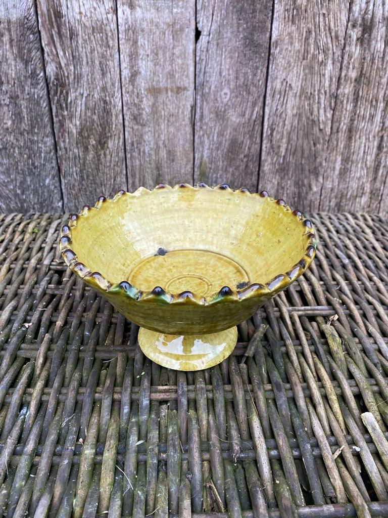 Tamegroute Schaal op Voet Oker