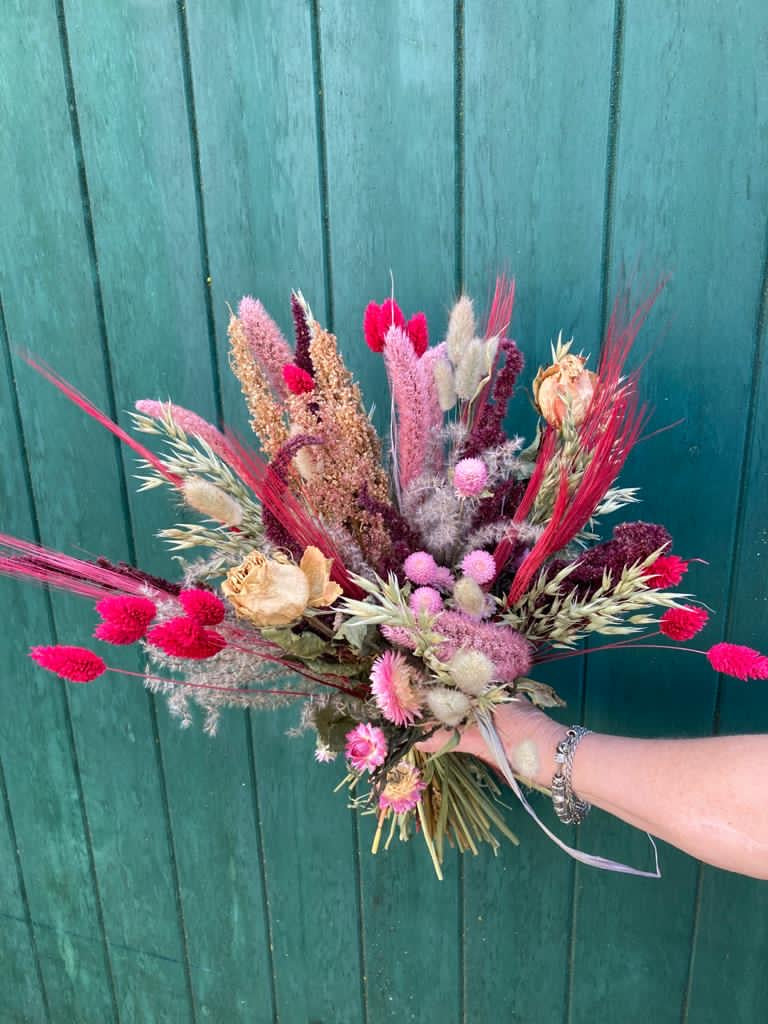 Droogbloemen Boeket Reek - handgemaakte droogbloemen - duurzame droogbloemen