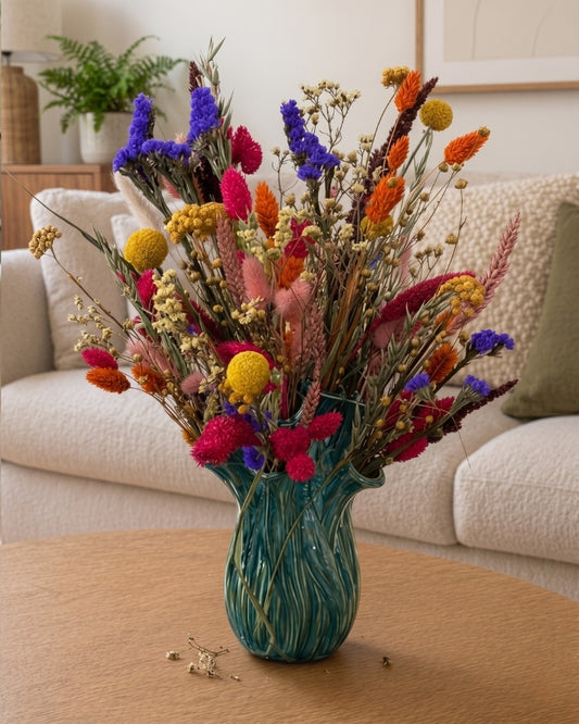 Droogbloemen Boeket - Zutphen - incl. vaas