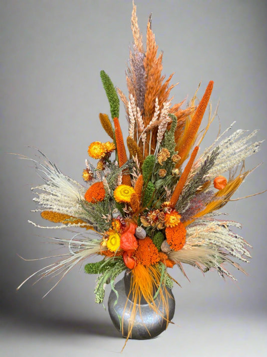 droogbloemen boeket purmerend met herfst kleuren